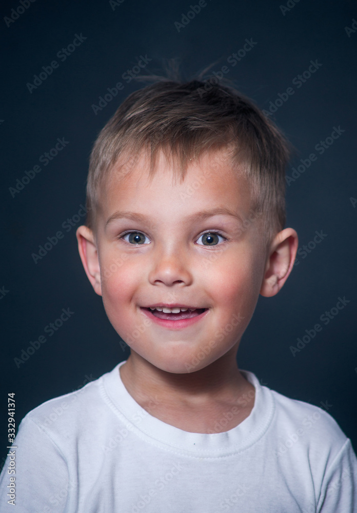 happy and smiling baby closeup happy and smiling baby closeup