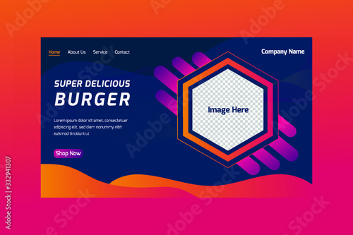 Landing pages templates set for marketing. Modern web page design concept layout for website. Vector illustration. Brochure cover, banner, slide show.  Set of web page design templates for business,