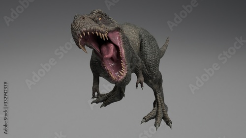 3D rendering of Dinosaur , isolated on white background. © racksuz