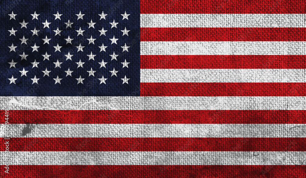 USA Flag with a Grungy Texture. USA Flag with a Grungy Texture.