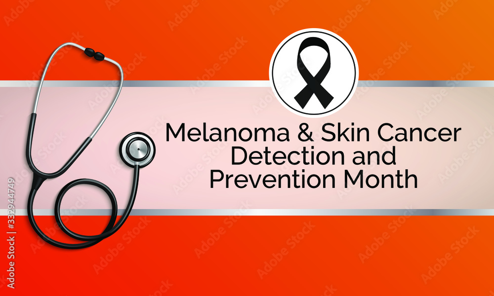 Vector illustration on the theme of Melanoma and skin cancer detection ...
