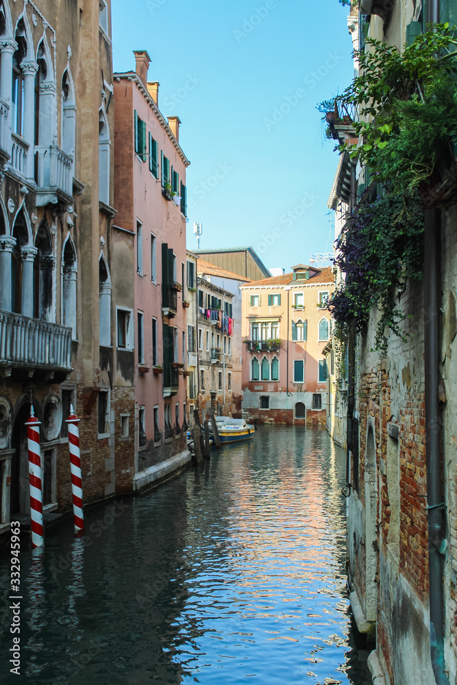 venice italy water architecture canal blue sky 