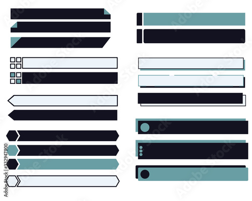 四角のタグのセット