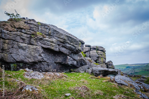 Tor, rock formation in Dartmoor © hardyuno