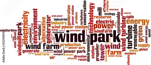 Wind park word cloud