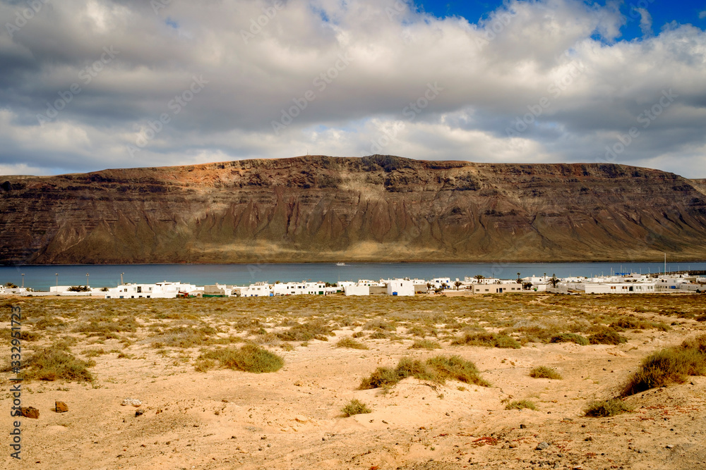 caleta de sebo village in la graciosa, canary islands