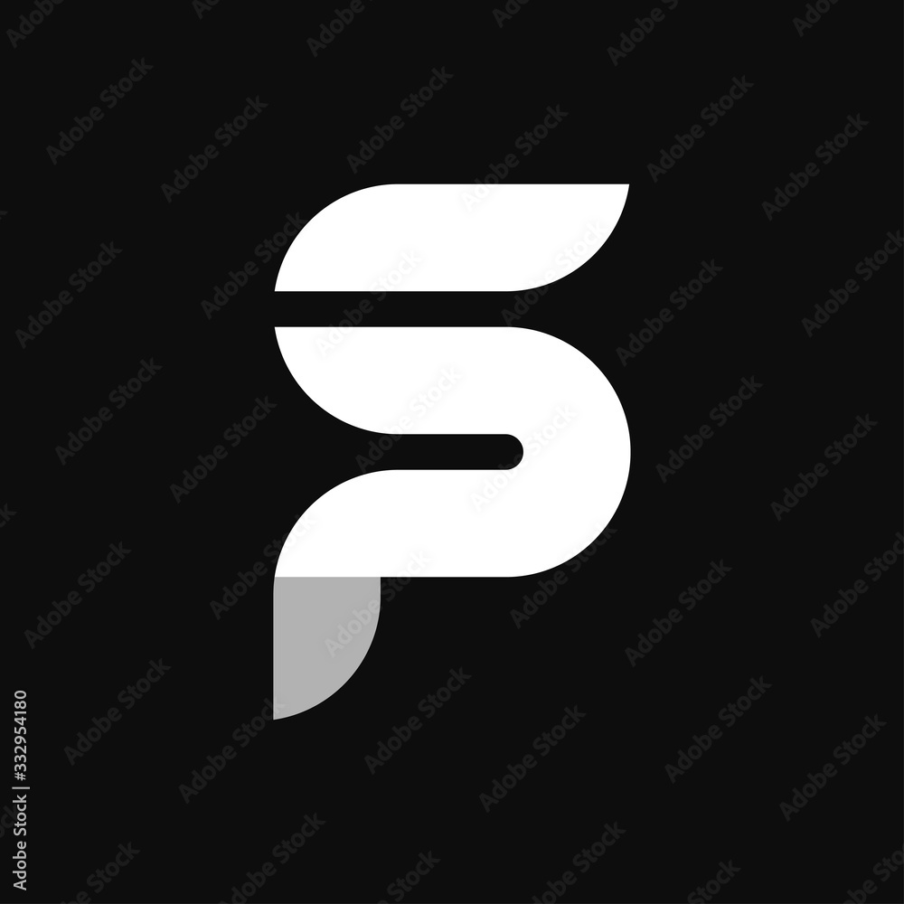Letter SP logo template