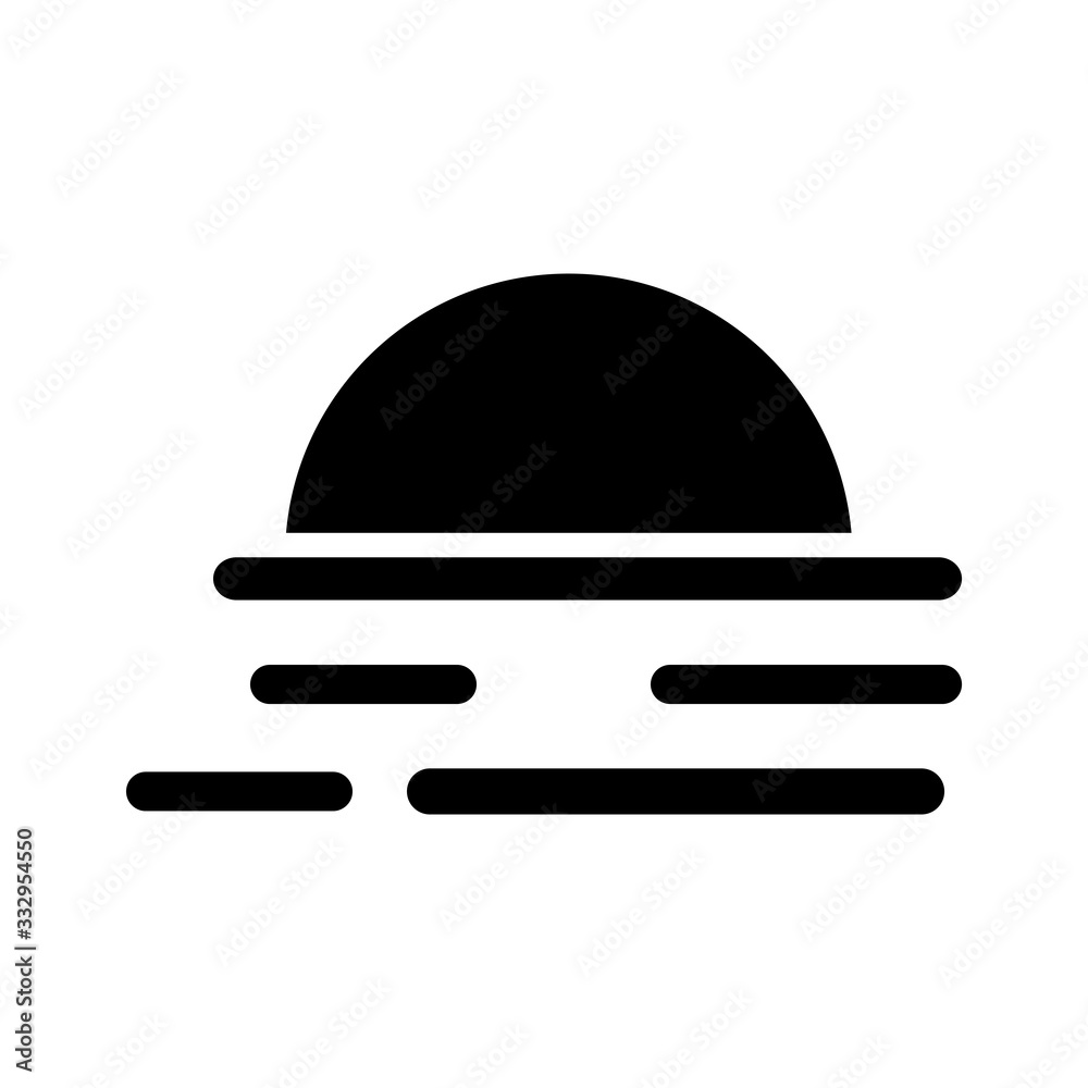 sunset icon vector template sunset icon vector template