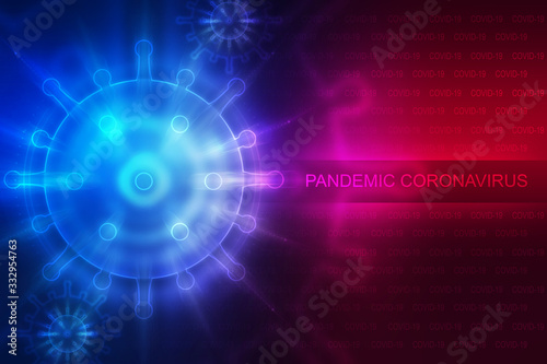 Empty abstract background on the theme of the COVIND-19 coronavirus pandemic.