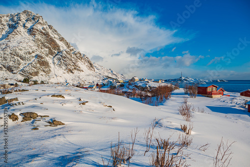 A village on Lofoten Islands