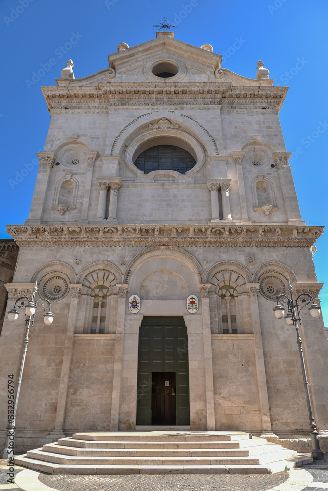 Foggia Cathedral by Morning With Clear Blue Sky