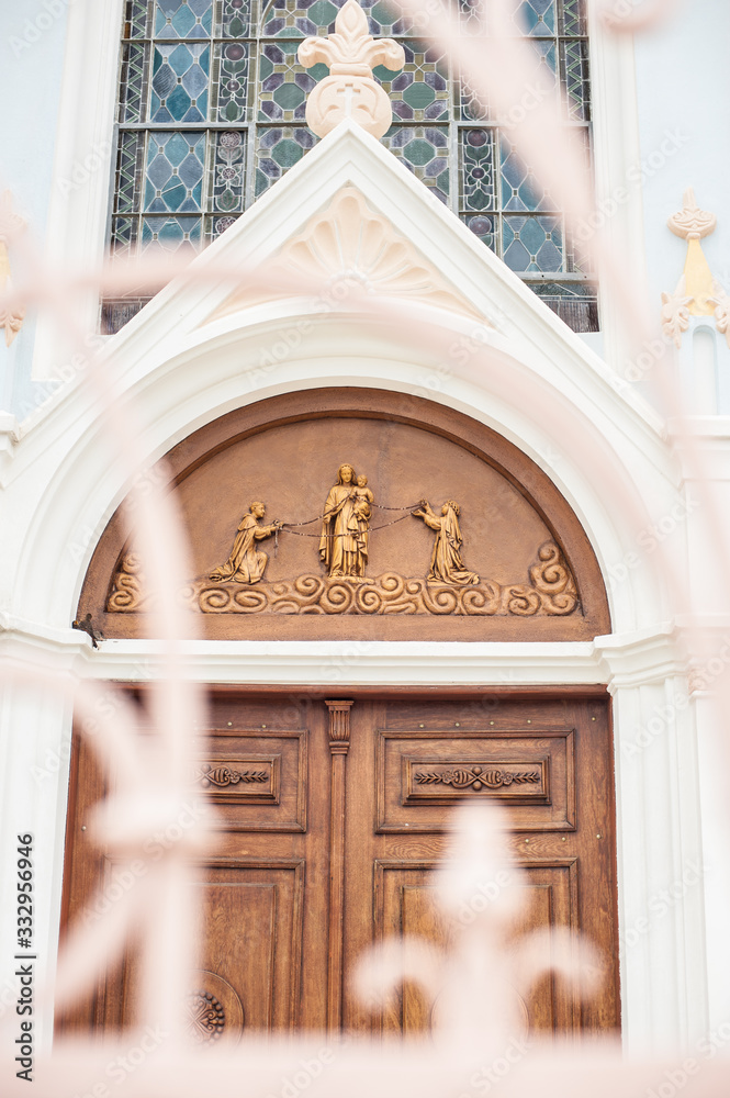 Obraz premium old church close up detail