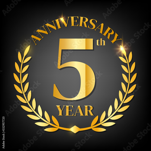 5th golden anniversary logo