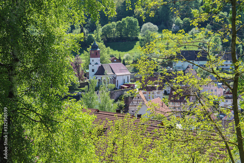 Michaelskirche Sulz am Eck, Wildberg Baden-Württemberg, Kirche, Landschaft, Dorf, Ortsteil, Schäferlaufstadt  photo