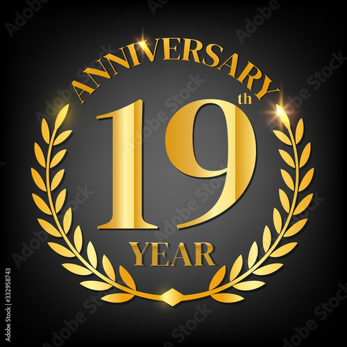 19th golden anniversary logo,