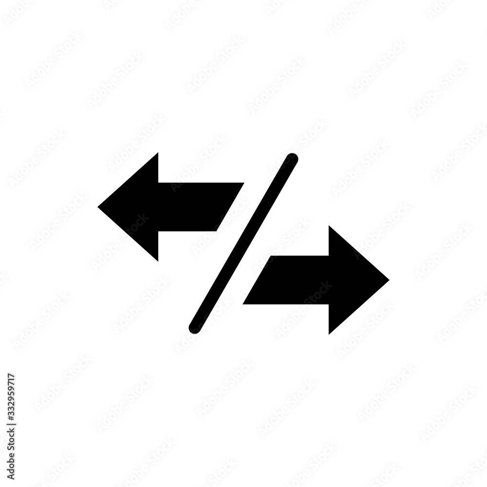 Right Arrow Vector Colour With Glyph Icon Illustration Right Arrow Vector Colour With Glyph Icon Illustration