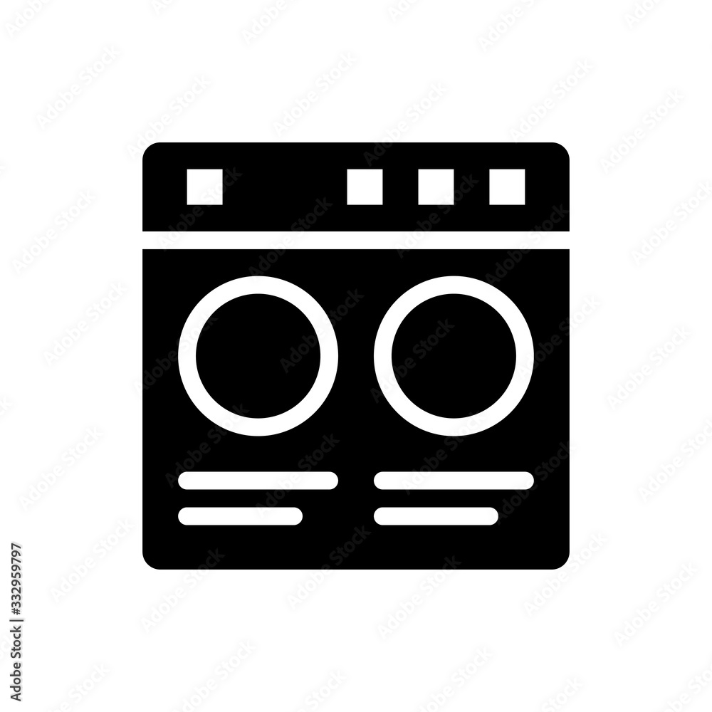 Setting Tweaks Vector Colour With Glyph Icon Illustration Setting Tweaks Vector Colour With Glyph Icon Illustration