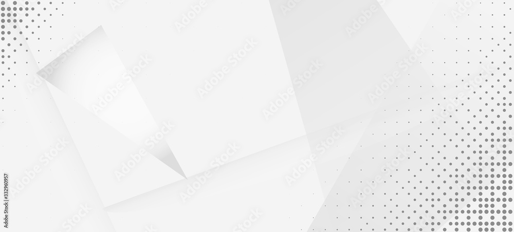 Fototapeta premium Halftone Dynamic Gray Vector Background. Minimal Faded Banner. 