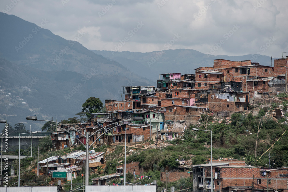Mountain Village in Medellin Colombia