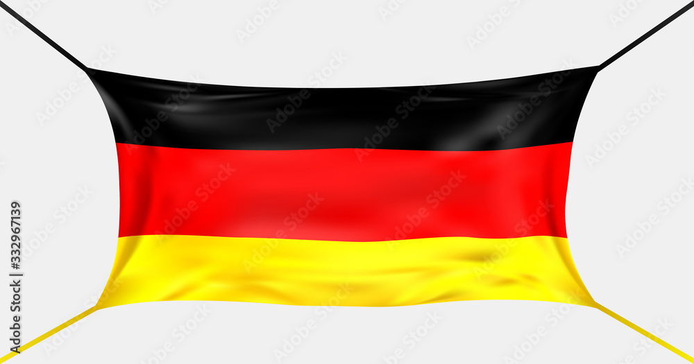 Naklejka premium Protective mask in the style of Germany flag. Facial mask. Covid-19 outbreak