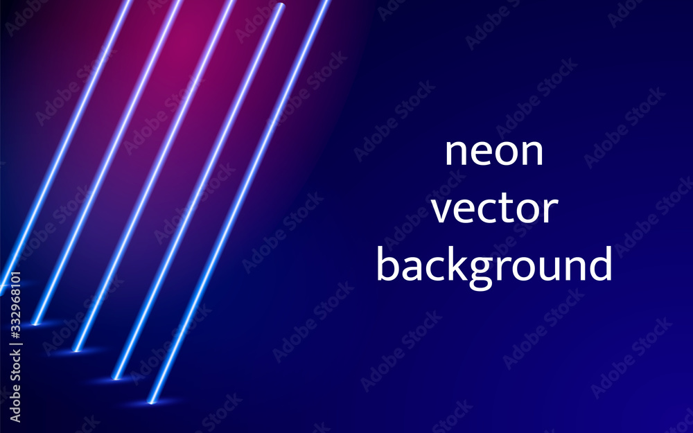 Neon striped lighting. Abstract background. Vector stock illustration for poster Neon striped lighting. Abstract background. Vector stock illustration for poster
