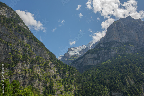 Swiss Alp Mountain ridges panorama © Krzysztof