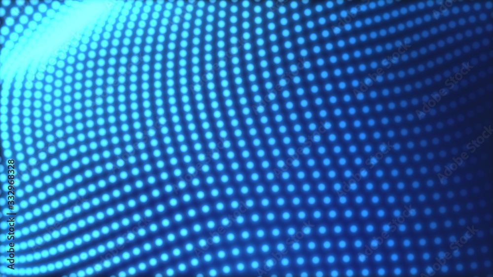 Dot blue wave light screen gradient texture background. Abstract  technology big data digital background. 3d rendering.