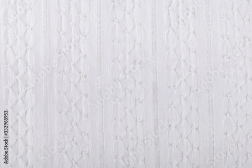 White fabric texture background.Top view.Soft focus.Decoration concept.