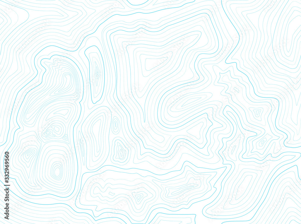 Background of the topographic map. Topographic map blue lines, contour background on white.