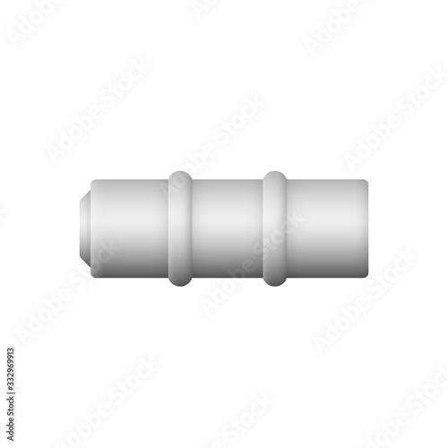 Sewer vector illustration. May called reinforced cement concrete pipe, drain pipe or precast concrete pipe for install, construction at underground, road, driveway in drainage system of water, sewage.