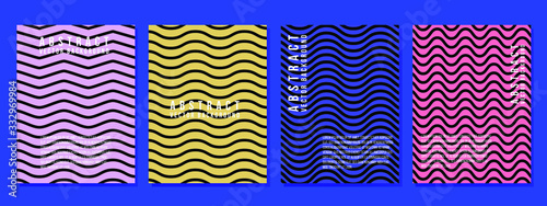 abstract vector backgrounds set with line waves ,geometric backgrounds ,Covers design with abstract fluid shapes.square line,geometric cover, Templates for brochures, posters, banners and cards