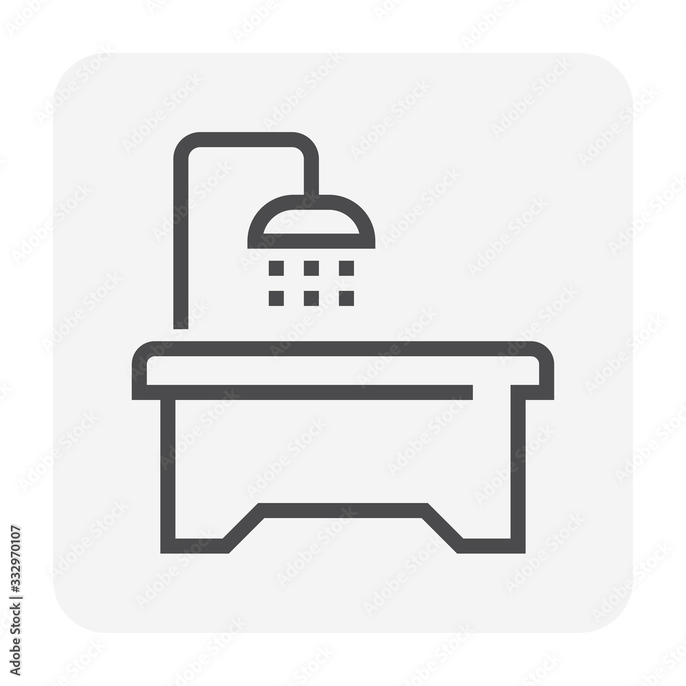 bathtub shower icon