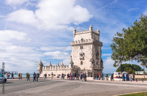 Obraz na płótnie Belem tower in Lisbon, Portugal w salonie