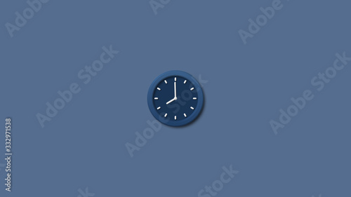 Amazing 3d wall clock icon,clock icon,New blue dark clock icon,analog clock icon