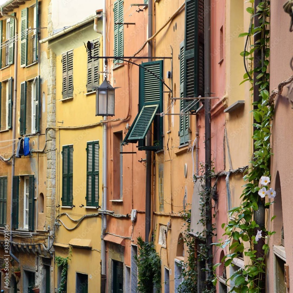 colorful houses in venice italy