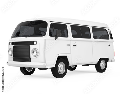Old Van Isolated