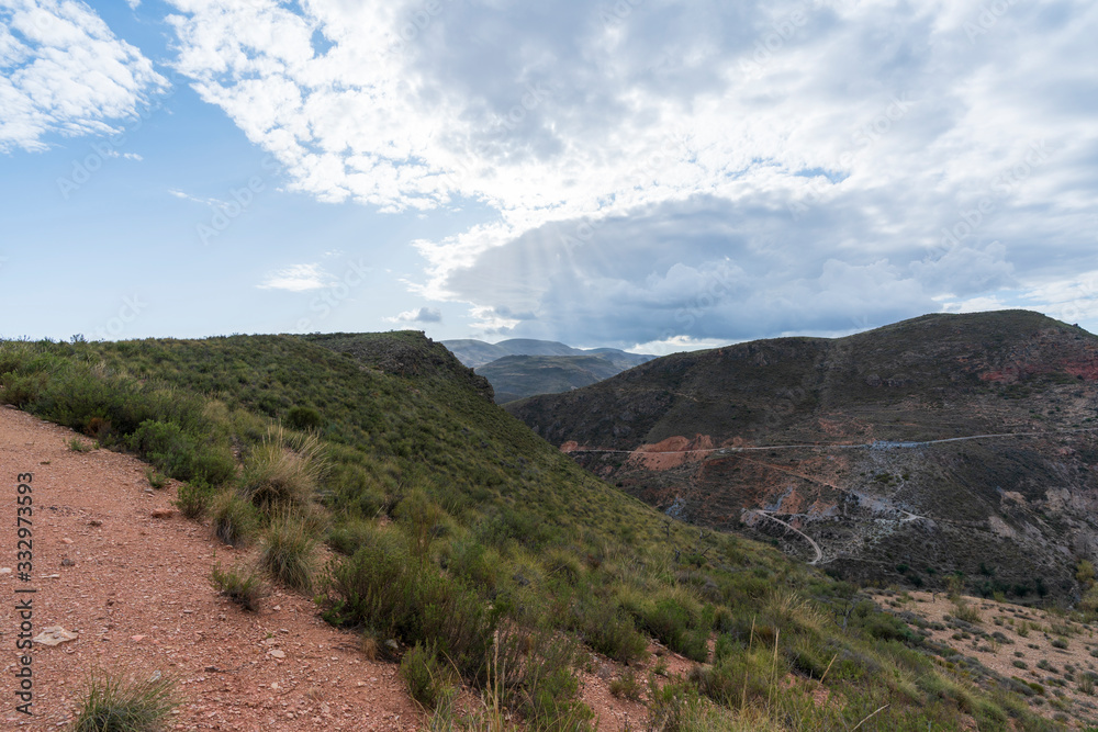 Fototapeta premium mountainous landscapes near Ugijar (Granada)