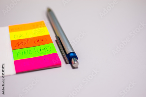 Geschäftliche Kommunikation und Notizen