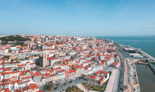 Obraz na płótnie Lisbon aerial w salonie