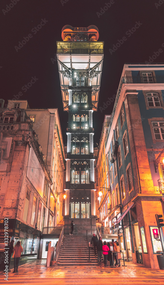 Santa Justa elevator in Lisbon