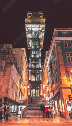 Obraz na płótnie Santa Justa elevator in Lisbon w salonie