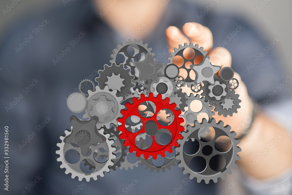 gear Technology setting concept background. gear Technology setting concept background.