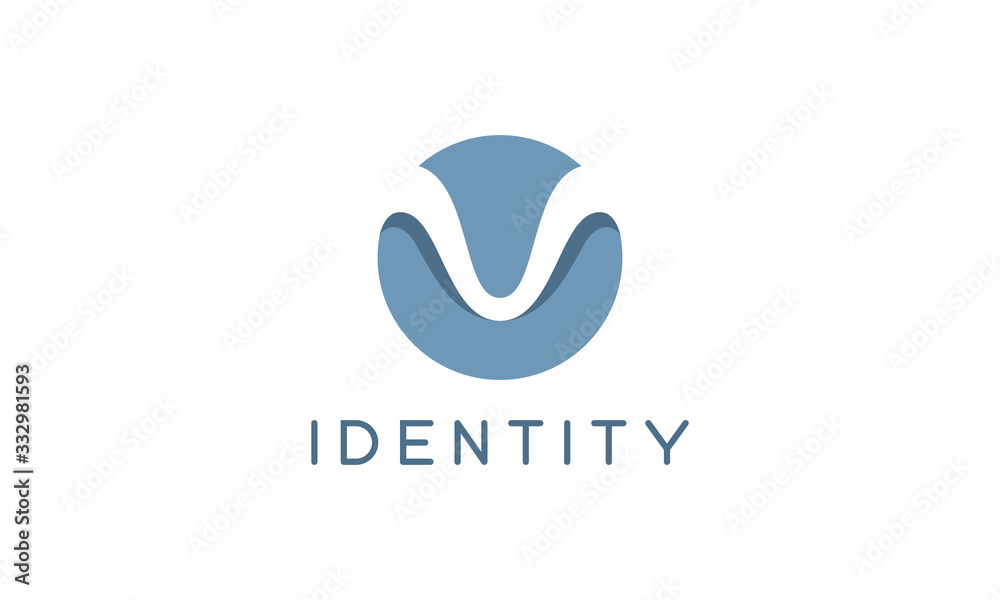 Modern and abstract letter V logo. This Modern and abstract letter V logo. This