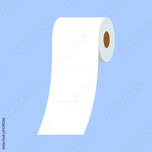 roll of toilet paper isolated 