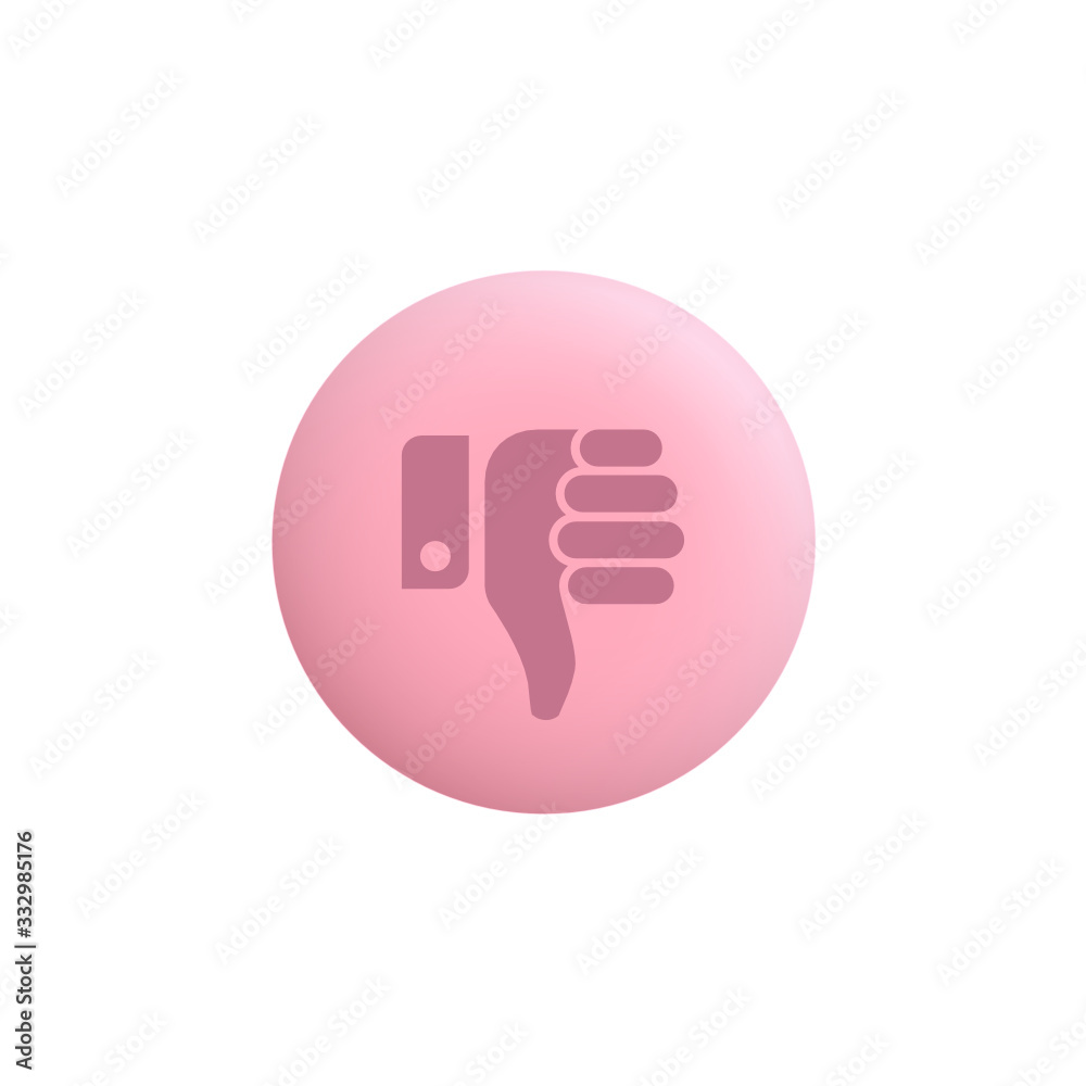 Thumbs Down - Modern App Button Thumbs Down - Modern App Button