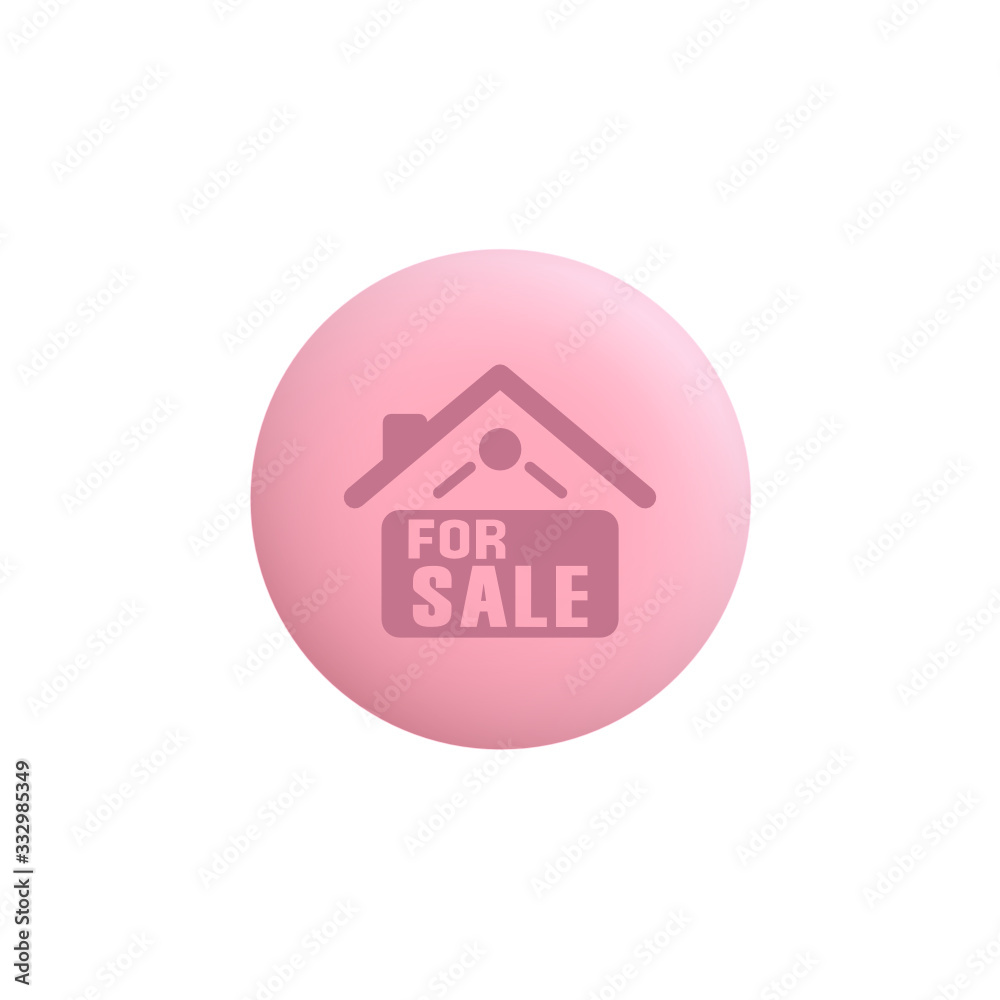 Home for Sale - Modern App Button Home for Sale - Modern App Button