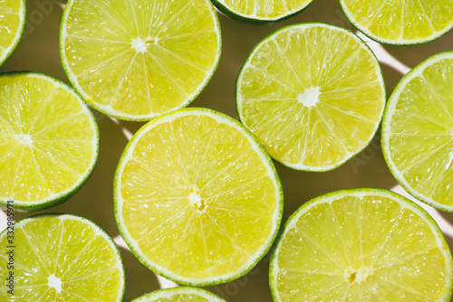 slices of lime.