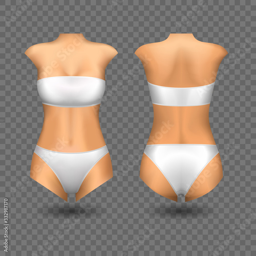 Female dummy template or mockup