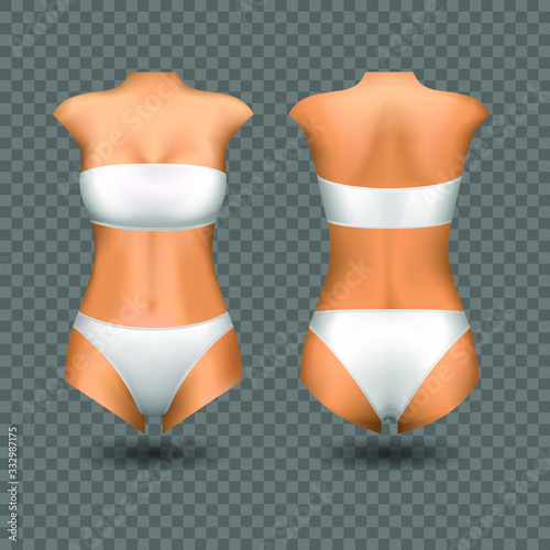 Female dummy template or mockup