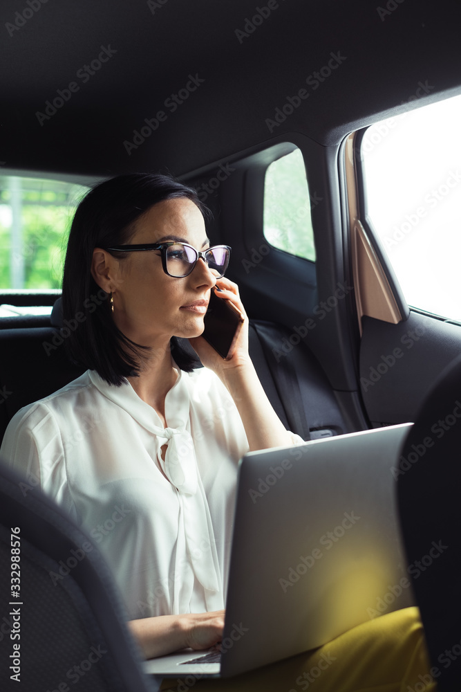 Modern Businesswoman in a Car Modern Businesswoman in a Car